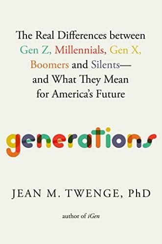 Generations by Jean M. Twenge, PhD - Book Cover
